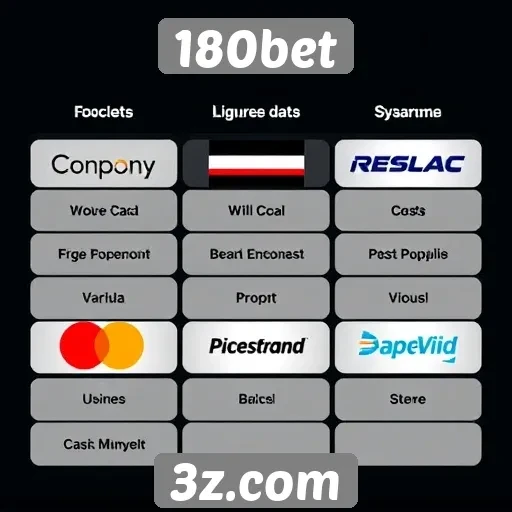 Métodos de pagamento disponíveis no 180bet